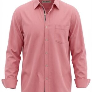 Tommy Bahama Pink Long Sleeve Button Down Casual Shirt